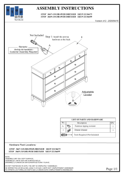 ROOMS TO GO 32136675 Manuel utilisateur