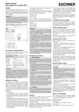 EUCHNER Interrupteur de sécurité STA… Mode d'emploi