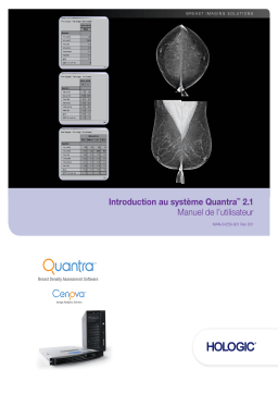 Hologic Understanding Quantra Manuel utilisateur