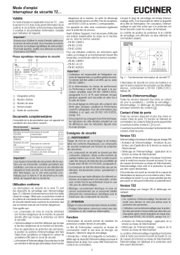 EUCHNER Interrupteur de sécurité TZ… Mode d'emploi