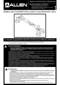 Allen Sports SB-01_FR Manuel du propriétaire