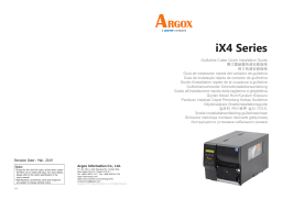 Argox IX4 Series Manuel utilisateur