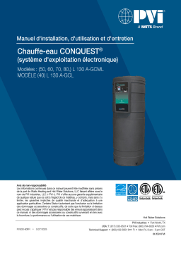 PVI Industries Conquest 130 Manuel utilisateur