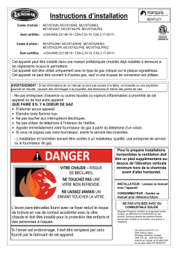 Kingsman Fireplaces MCVST42 Manuel utilisateur