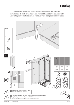 Peka Door pull for framed front panel Pleno Maxi, Standard version Manuel utilisateur