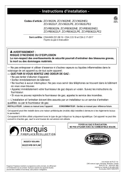 Kingsman Fireplaces ZCVRB3622 Manuel utilisateur
