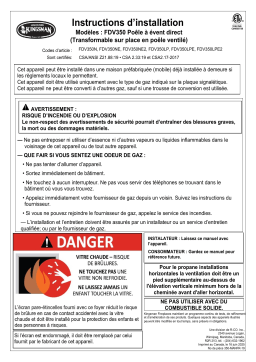 Kingsman Fireplaces FDV350 Manuel utilisateur