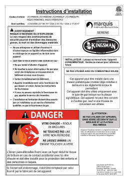 Kingsman Fireplaces ZCVRB60 Manuel utilisateur