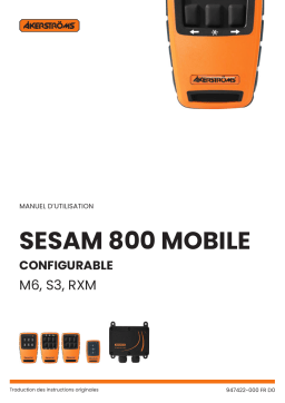 Akerstroms Sesam 800 Configurable 947422-000 Manuel utilisateur