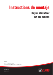 Zepro ZDK 250 Guide d'installation