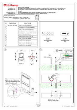 Unilamp Small SIROCCO Mode d'emploi