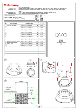 Unilamp Mini Quark Round Mode d'emploi