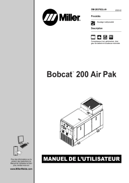 Miller BOBCAT 200 AIR PAK GAS Manuel du propriétaire