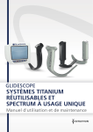 Verathon GlideScope Spectrum Single-use Blades Manuel utilisateur