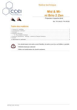 ccei BrioZen Mode d'emploi