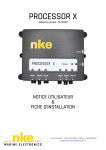 nke Marine Electronics Processor X Manuel utilisateur