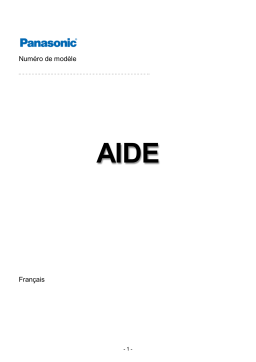 Panasonic TV55W95BEB Mode d'emploi