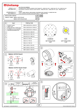 Unilamp Medium ALPHA Round - CC Mode d'emploi