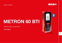 Sola METRON 60 BTI Mode d'emploi