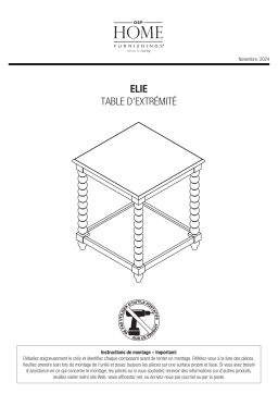 OSP Home Furnishings ELIE-BLK Mode d'emploi