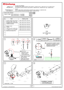 Unilamp Micro ALPHA Round - CV Mode d'emploi