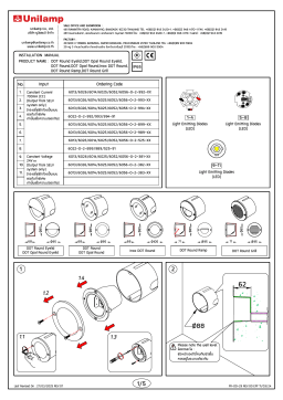 Unilamp DOT Opal Round Mode d'emploi