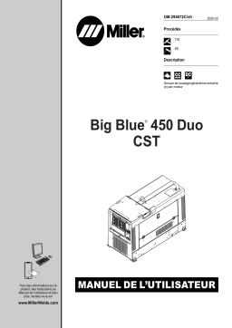 Miller BIG BLUE 450 DUO CST Manuel du propriétaire