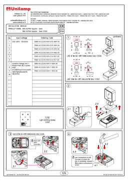 Unilamp Mini ALPHA Square Mode d'emploi