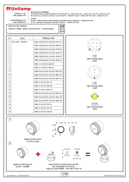 Unilamp Medium ALPHA Round - ID Mode d'emploi