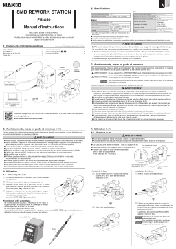 Hakko FR-850 Manuel utilisateur