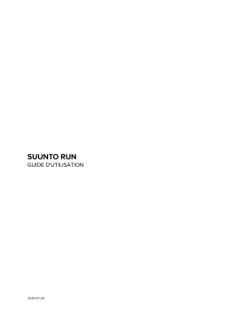 Suunto Run Mode d'emploi