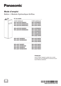 Panasonic WHADC16K6E53 Mode d'emploi