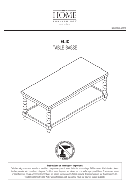 OSP Home Furnishings ELIC-BLK Mode d'emploi