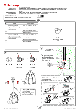 Unilamp ATOM - CV Mode d'emploi