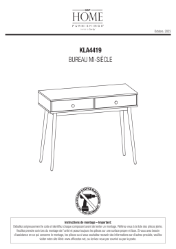 OSP Designs KLA4419-WH Mode d'emploi