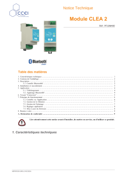 ccei CLEA Mode d'emploi