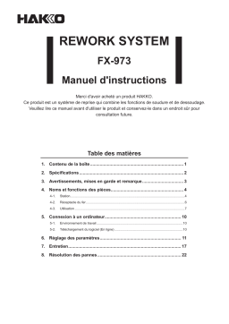 Hakko FX-973 Manuel utilisateur