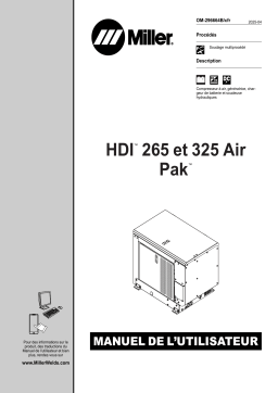 Miller HDI 265 AIR PAK Manuel du propriétaire