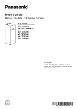 Panasonic WHADC0309K0E5A Mode d'emploi