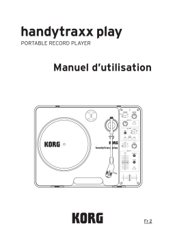 Korg handytraxx play Manuel du propriétaire