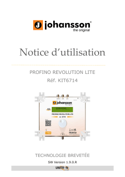 Johansson Profino Revolution Lite Manuel du propriétaire