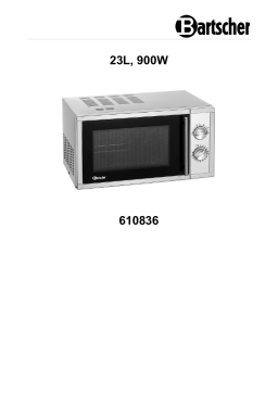 Bartscher 610836 Mode d'emploi