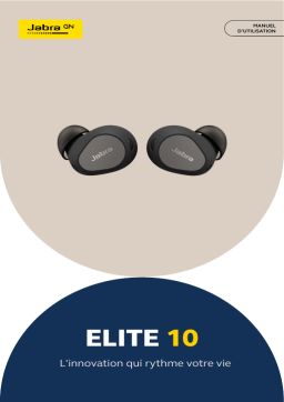 Jabra Elite 10 - Gloss Black Manuel utilisateur