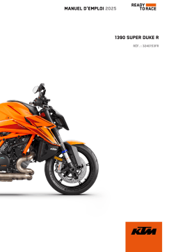 KTM 1390 Super Duke R Manuel du propriétaire