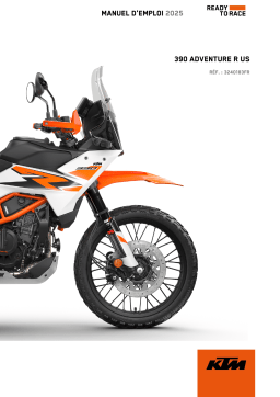 KTM 390 Adventure R Manuel du propriétaire