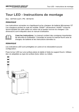 MicroPower Tour LED Mode d'emploi
