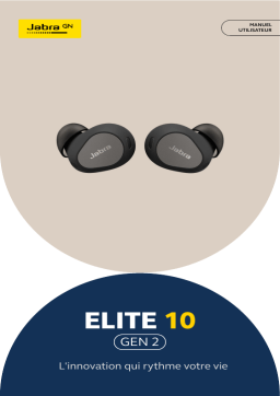 Jabra Elite 10 Gen 2 - Cocoa Manuel utilisateur