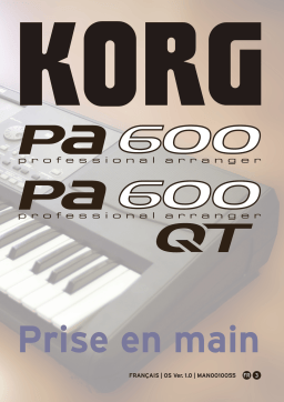 Korg Pa600QT Manuel utilisateur