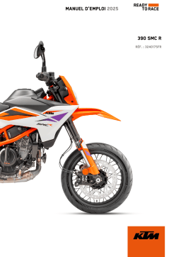 KTM 390 SMC R Manuel du propriétaire