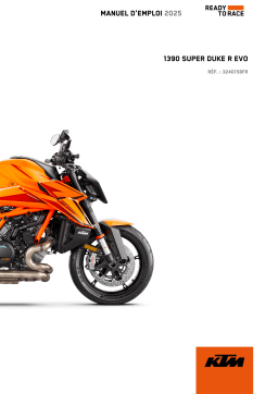 KTM 1390 Super Duke R EVO Manuel du propriétaire